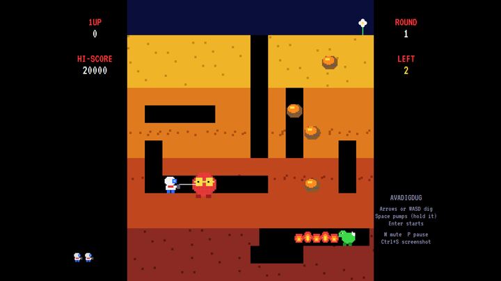 AVADigDug gameplay