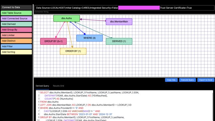 AVAQueryBuilder screenshot