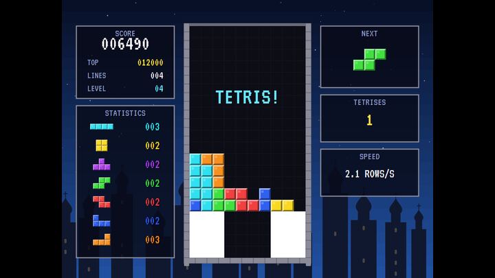 AVATetris gameplay